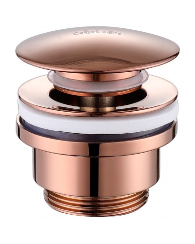 Донный клапан Abber AF0011RG click-clack Розовое золото
