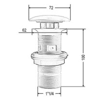 Донный клапан Artceram ACA038 16 00 blu zaffiro