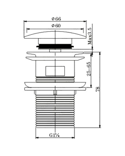 Донный клапан Felice V-4 bronzo