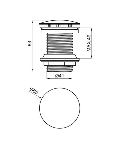 Выпуск без перелива Noken N299606001
