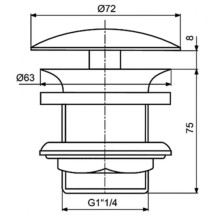 Донный клапан Ideal Standard J3291AA