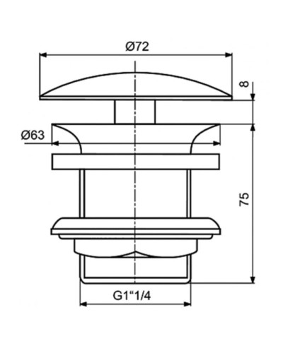 Донный клапан Ideal Standard J3291AA