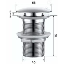 Донный клапан без перелива ClickClack GID G-54BL