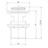 Донный клапан с переливом IDDIS Oldie OLDBR00i88