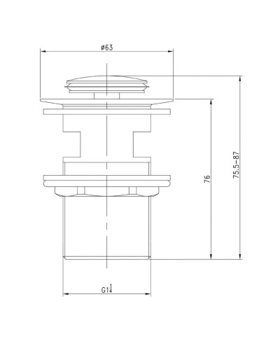 Донный клапан с переливом IDDIS Oldie OLDBR00i88
