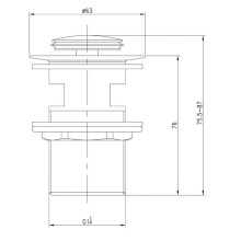 Донный клапан IDDIS Optima Home 001SB01i88