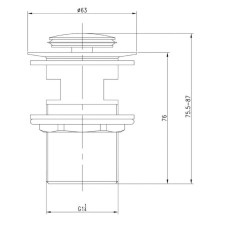 Донный клапан IDDIS Optima Home 001SB01i88