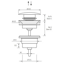 Донный клапан Migliore Fortis 31771