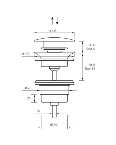 Донный клапан Migliore Fortis 31773