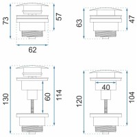 Донный клапан Rea REA-A5216