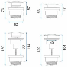 Донный клапан Rea REA-A5216