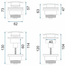 Донный клапан Rea REA-A5216