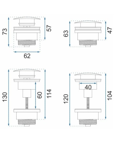 Донный клапан Rea REA-A5216