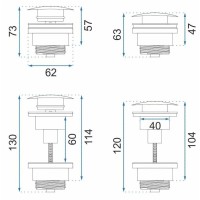 Донный клапан Rea REA-A5217