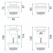 Донный клапан Rea REA-A5217