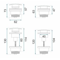 Донный клапан Rea REA-A6000