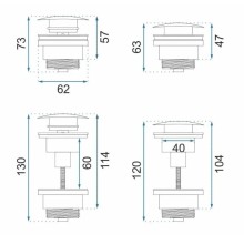 Донный клапан Rea REA-A6000