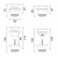 Донный клапан Rea REA-A6000