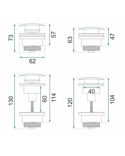 Донный клапан Rea REA-A6000