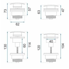 Донный клапан Rea REA-A533A