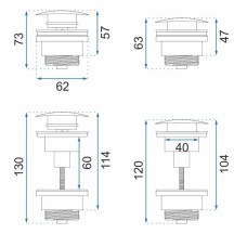 Донный клапан Rea REA-A533A