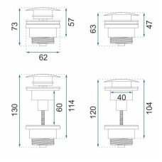 Донный клапан Rea REA-A8585