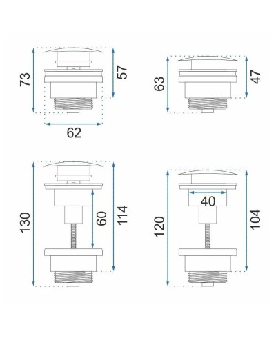Донный клапан Rea REA-A8585