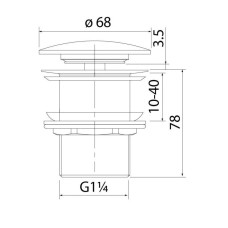 Донный клапан IDDIS Optima Home OPHWS00i88