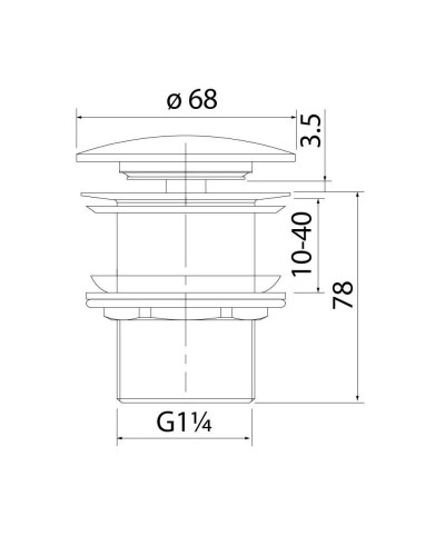 Донный клапан IDDIS Optima Home OPHWS00i88