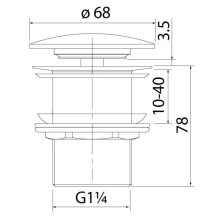 Донный клапан IDDIS Optima Home OPHG000i88