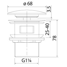 Донный клапан IDDIS Optima Home OPHWS0Wi88