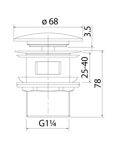 Донный клапан IDDIS Optima Home OPHWS0Wi88