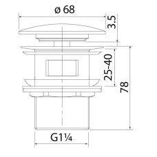 Донный клапан IDDIS Optima Home OPHBM0Wi88