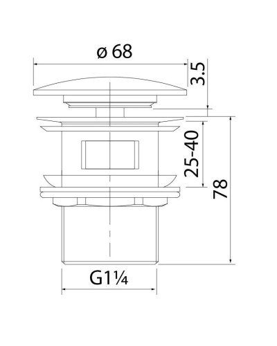 Донный клапан IDDIS Optima Home OPHBM0Wi88