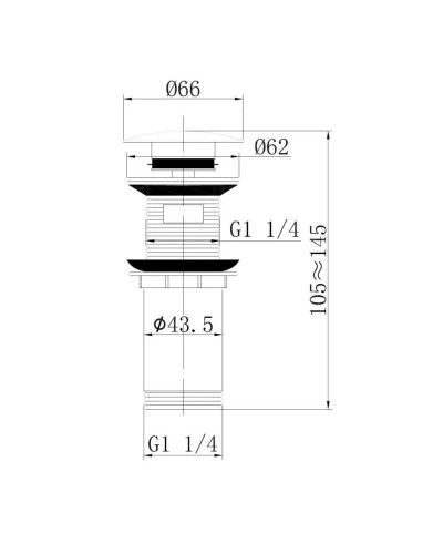 Донный клапан Abber Bequem AF0010B