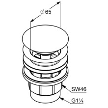 Донный клапан Kludi 1042605-00