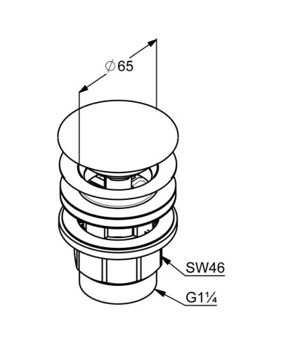 Донный клапан Kludi 1042605-00