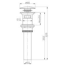 Донный клапан AltroBagno AltroBagnoPU070206Cr