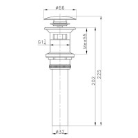 Донный клапан AltroBagno AltroBagnoPU070203ROr