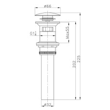 Донный клапан AltroBagno AltroBagnoPU070203ROr