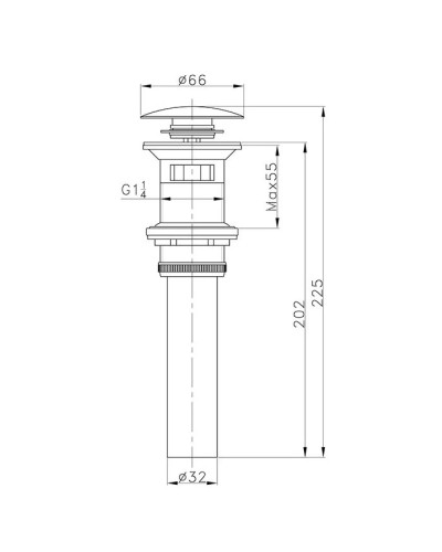 Донный клапан AltroBagno AltroBagnoPU070203ROr