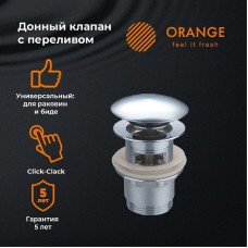 Донный клапан Orange X1-004cr Хром
