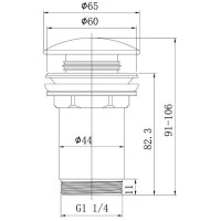 Донный клапан Caprigo Don 99-534-NER