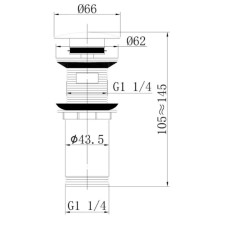 Донный клапан Abber AF0010MRG