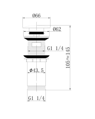 Донный клапан Abber AF0010NG