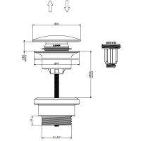 Донный клапан Grocenberg GB106NK