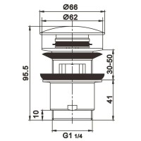 Донный клапан Rose RS01