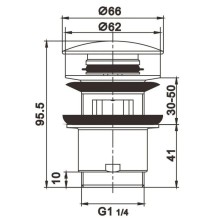 Донный клапан Rose RS01