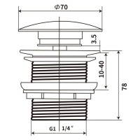 Донный клапан Vincea DBS-216MA