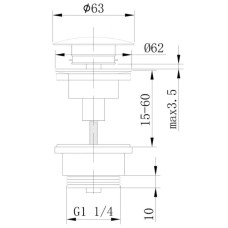 Донный клапан Abber AF0011B